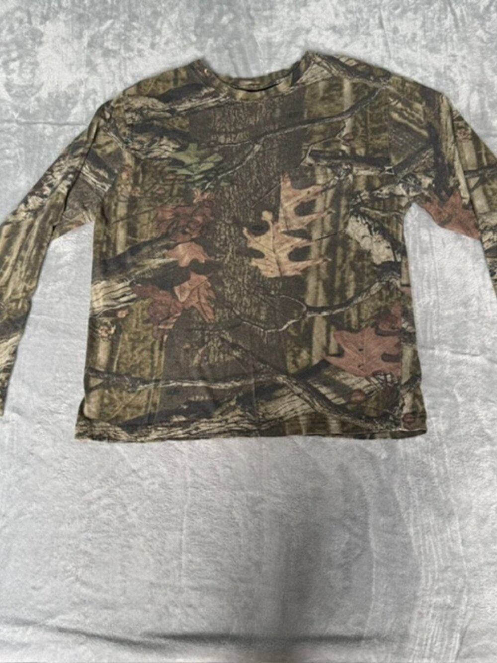 Mossy Oak Break-Up Infinity Camo Shirt Boys XXL 18 Long Sleeve Pocket Tee